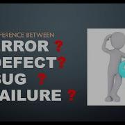 Bug Defect Error Failure Difference Between Error Defect Bug And Failure Interview Question
