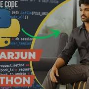 Allu Arjun Using Python Turtle Code Python Programming Hub
