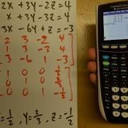 Ti 84 Tutorial Solve 3 By 3 System Of Equations By Matrix Rref
