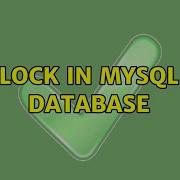 Lock In Mysql Database