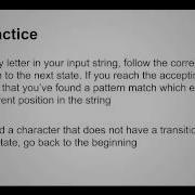 FSM For String Pattern Matching