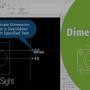 Create Ordinate Dimension With Dimension Text Override