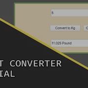 Weight Converter Javascript Beginner Project Tutorial