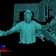 Kinect Depth Movie Using Blobs As Depth Pixels