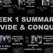 LeetCode Week 1 Summary Divide Conquer And More