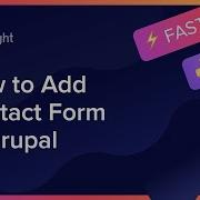 How To Embed Contact Form Module On Drupal