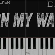 Alan Walker Sabrina Carpenter Farruko On My Way EASY Piano Tutorial