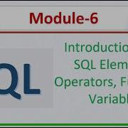 Introduction Of T SQL Elements Operators Functions Variables SQL Server 2022 SQL Module 6