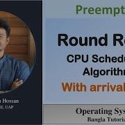 Round Robin With Arrival Time Preemptive Operating System Bangla Tutorial