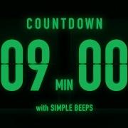 9 Minute Countdown Timer Flip Clock With Simple Beeps