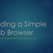 Building A Simple Web Browser In Visual Basic