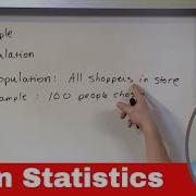 Learn Statistics Samples Population Parameters Mean