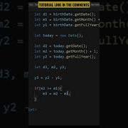 Age Calculator Using HTML CSS And JavaScript Short Coding Code Htmlcss Javascript