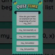 Python Quiz 9