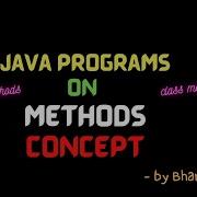 Program On Method With Arguments And Without Return Value Lec 26 Java Tutorials BhanuPriya