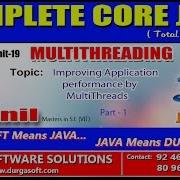Core Java Multithreading Improving Application Performance By MultiThreads Part 1