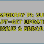 Raspberry Pi Sudo Apt Get Update Issue Error 3 Solutions