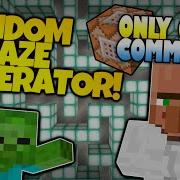 Minecraft RANDOM MAZE GENERATOR Test Subjects Only One Command Minecraft Redstone