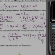 4 Modelling Data With Sinusoidal Functions Spring 2020