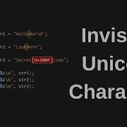 Invisible Unicode Characters