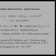Statistical Mechanics Arising From Random Matrix Theory Thomas Spencer