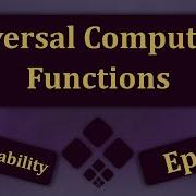 Universal Computable Functions