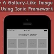 Make A Gallery Like Image Grid Using Ionic Framework