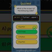 Python Quiz 44 What S The Answer Quiz 44 Python Shorts Quiz Codingchallenge