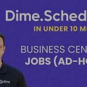 Ad Hoc Job Planning With Dime Scheduler And Microsoft Dynamics 365 Business Central