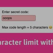 Character Limit Using HTML CSS And JavaScript