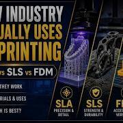 Как промышленность на самом деле использует 3D печать SLA против SLS против FDM Объяснение ад