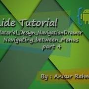 Aide Tutorial 9 Material Design NavigationDrawer Part 4