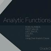 Analytic Functions Using Over Analytic Clause 1