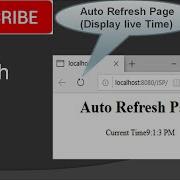 Auto Refresh Page In JSP Java Server Pages