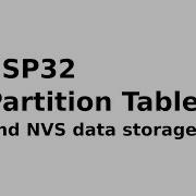 ESP32 Partition Table And NVS Data Storage