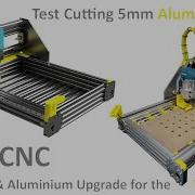 Shiny CNC TinyCNC Aluminium Upgrade First Test Cutting Aluminium
