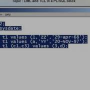 Oracle Pl Sql Tutorial DML And TCL Statements 10