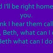 Glee Beth With Lyrics