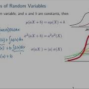 2 5 Linear Functions Of Random Variables