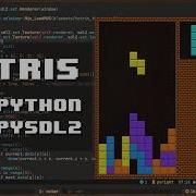 ASMR Programming Tetris In Python With PySDL2 No Talking