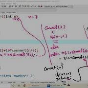 Convert Given Decimal To Binary Using Recursion