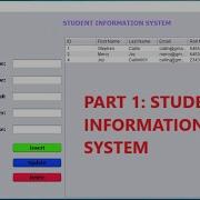 Part 1 Student Information System Student Management System In Java Netbeans And Mysql