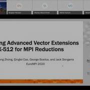 Using Advanced Vector Extensions AVX 512 For MPI Reduction