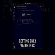 Getting Only Value Looping Through JavaScript Objects Shorts Javascript Programming Coding