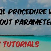 Plsql Procedure With In Out Parameters