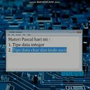 Tutorial Pascal Part 6 Tipe Data Integer Dan Char