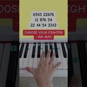 Choose Your Fighter Ava Max Barbie Movie OST Piano Tutorial Chooseyourfighter Barbiemovie