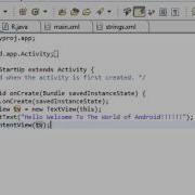 Android Tutor 8 Creating Android Application Without Xml File