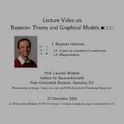 Bayesian Theory And Graphical Models Sec 1 5 1 6 9 Min