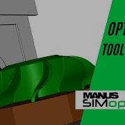 MANUSsim Optimize Optimized Toolpath 2